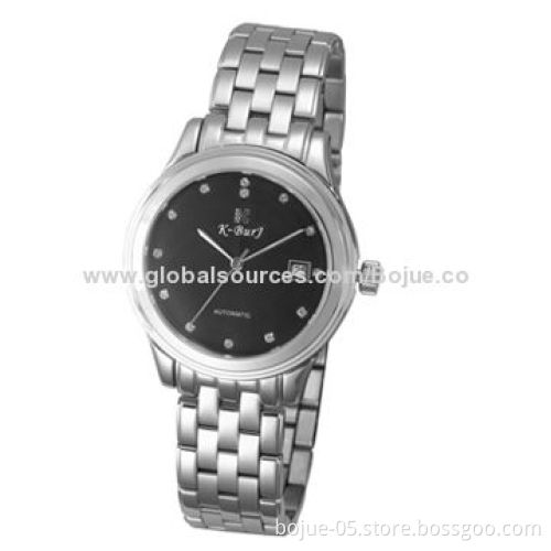 Chronograph Stainless Steel Watch with Quartz Movement, Simple Style and Japan Movement